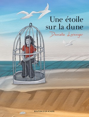 Fille dans un cage sur la plage