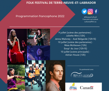 46th Folk Festival - July 2022 - Francophone program