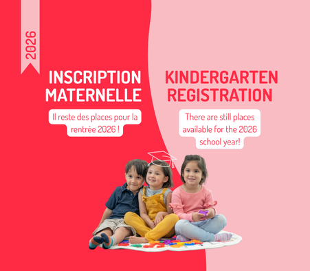 Inscriptions maternelle - rentrée 2026