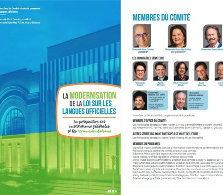 Le Sénat vient de publier ses recommandations pour moderniser la Loi sur les langues officielles dans les institutions