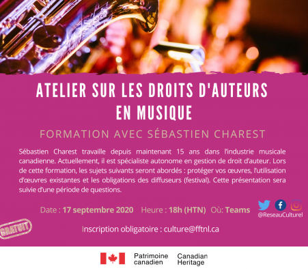 Formation sur les droits d'auteurs en musique
