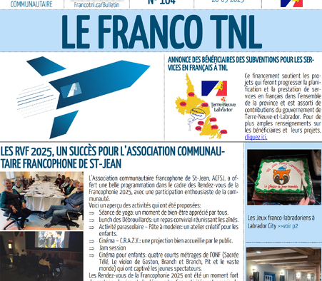 Bulletin Le Franco TNL 104
