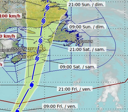 Le gouvernement de Terre-Neuve-et-Labrador encourage les résidents et les collectivités à se préparer à l'approche de l'ouragan Fiona