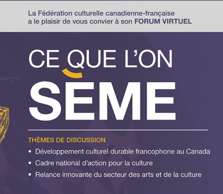 Forum virtuel de la FCCF- Ce que l'on sème