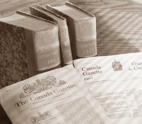 Covid-19: les publications de la Gazette du Canada limitées aux avis urgents